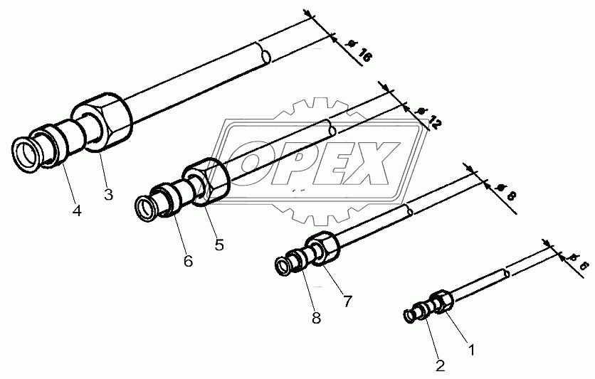 Connections For Hydraulics Pipes