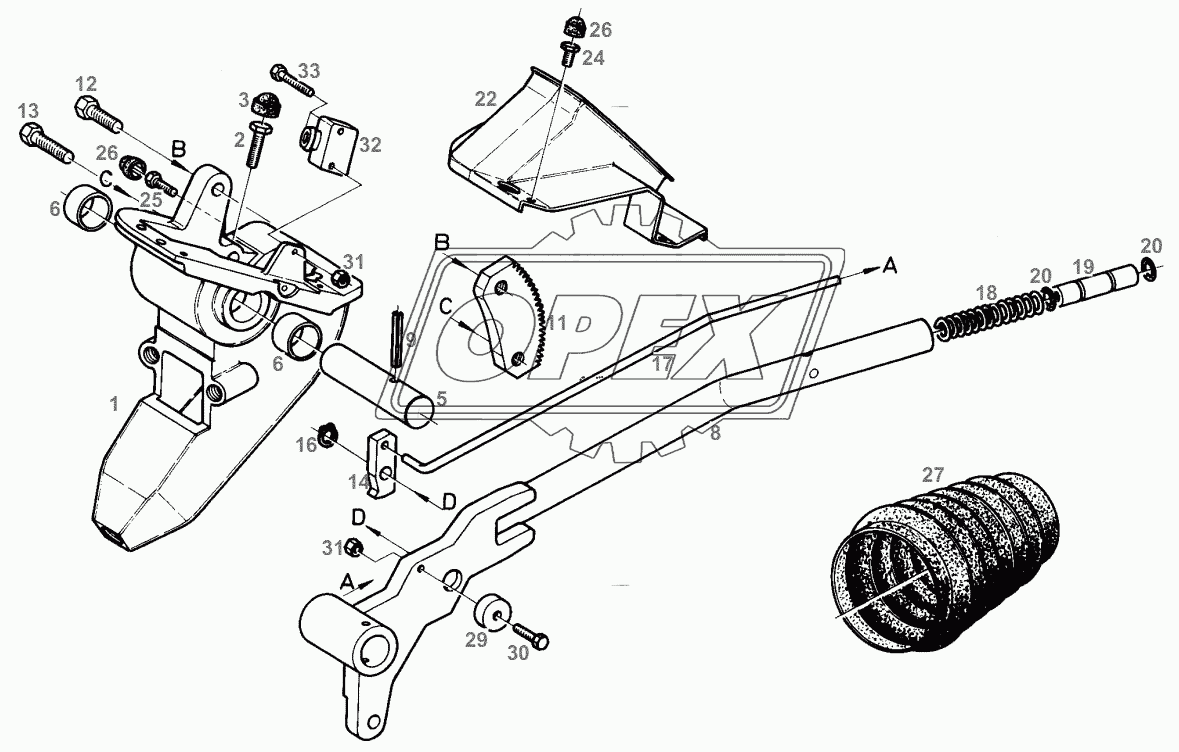 HAND BRAKE LEVER