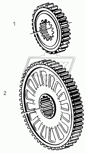 FRONT P.T.O. GEAR 2