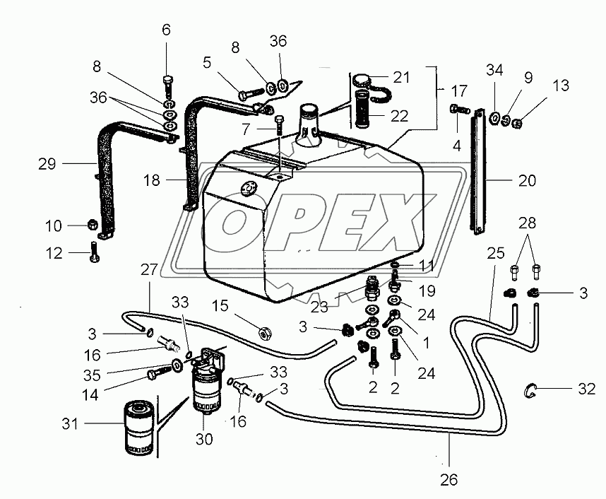 Fuel Tank, Up To 563010119 /Autolevel 563410050