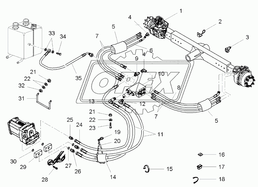 Rear Axle - 4 Wd, Autolevel 1