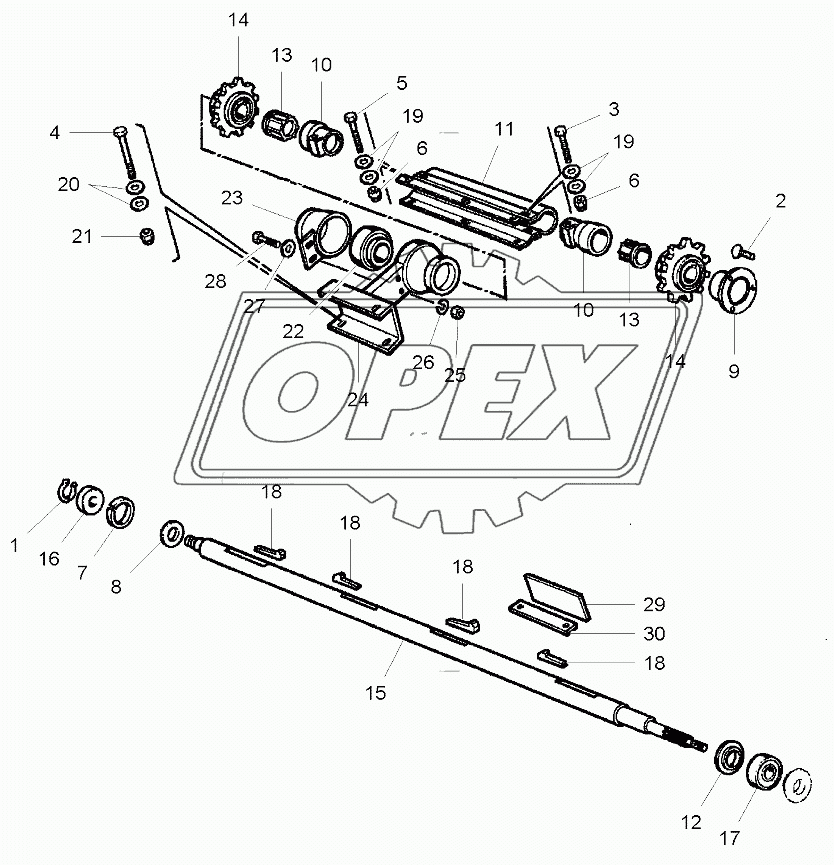 Front Elevator Autolevel - Upper Shaft