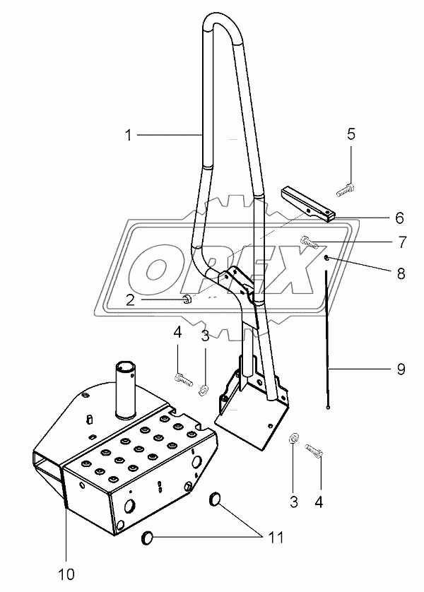 Ladder Footboard From Serial Number 563010044 /Autolevel 5634100 1