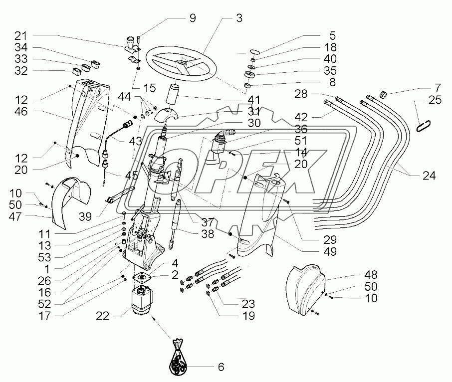 Cab Steering Column