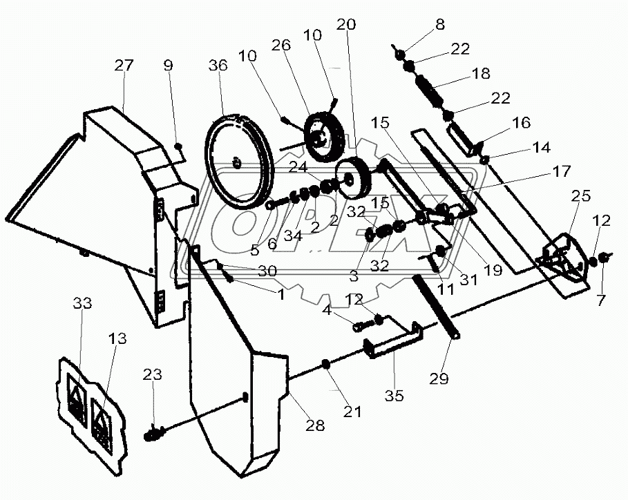 Chaff Spreader Guard