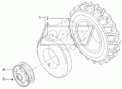 Rear Wheels 24.5 X 32 R1