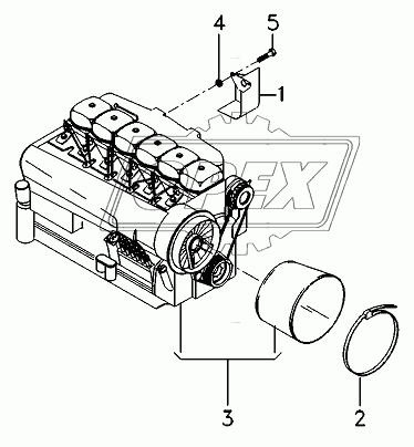 Engine Installation, with cab