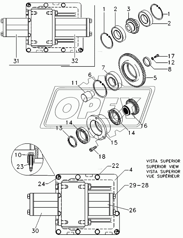 Rear Axle, Pump Drive