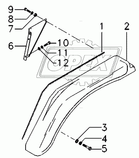 Rear Mudguard, With Platform