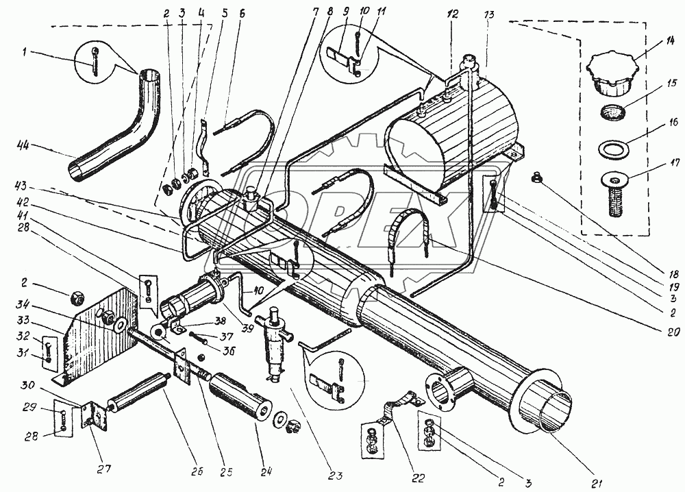 Установка отопителя КС-3577.55.000-01