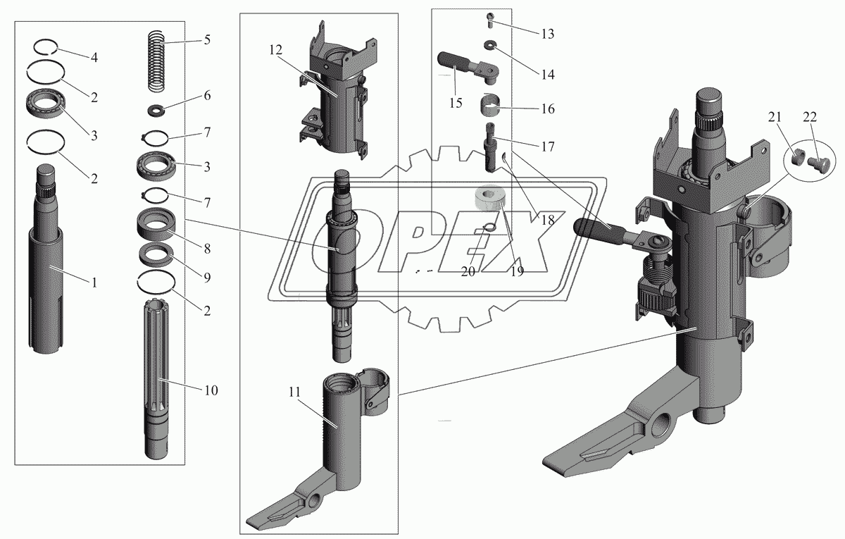 Колонка рулевая 64221-3444010