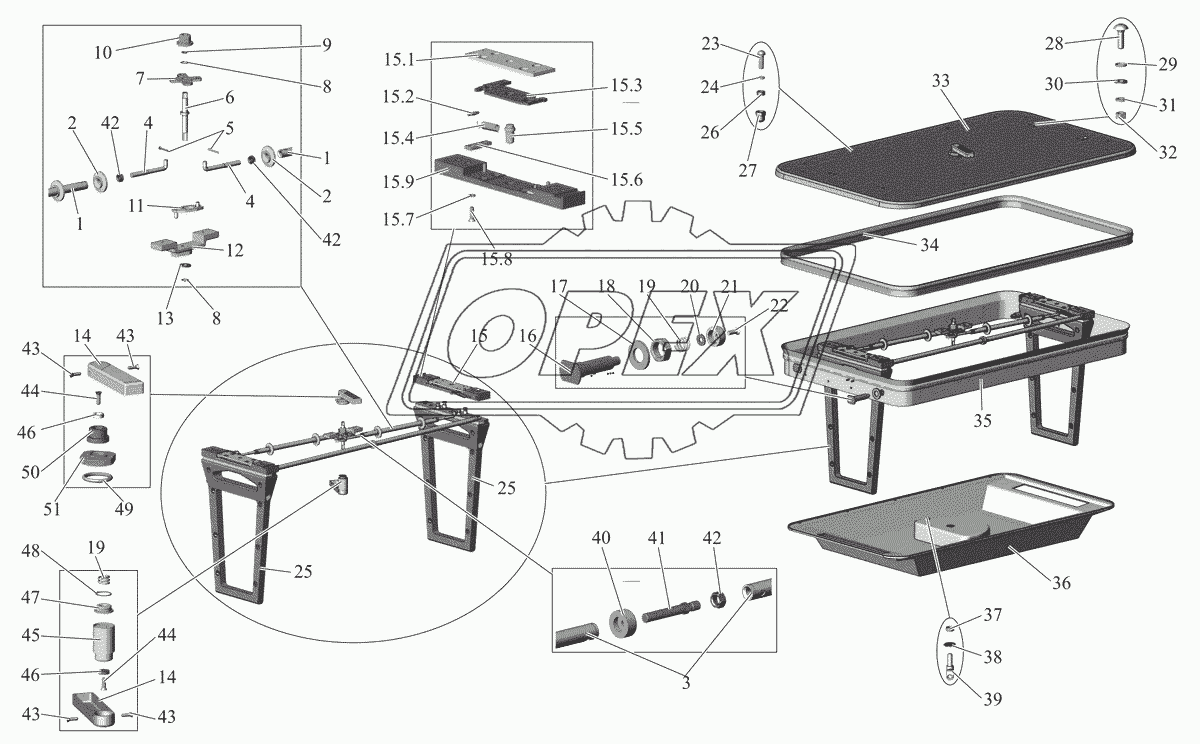 Люк аварийный 101-5713012