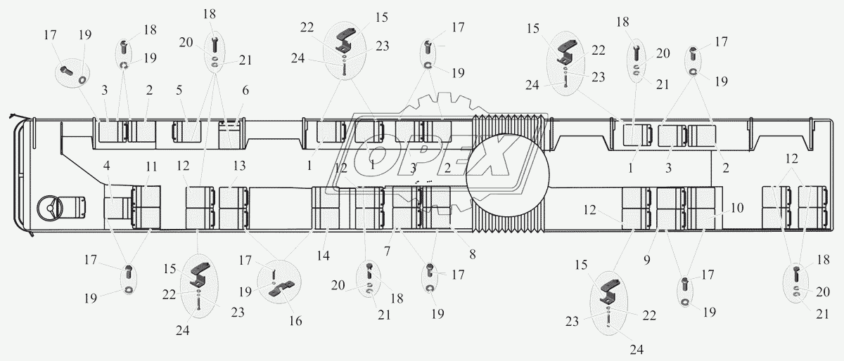 Установка сидений 105-6830006-20