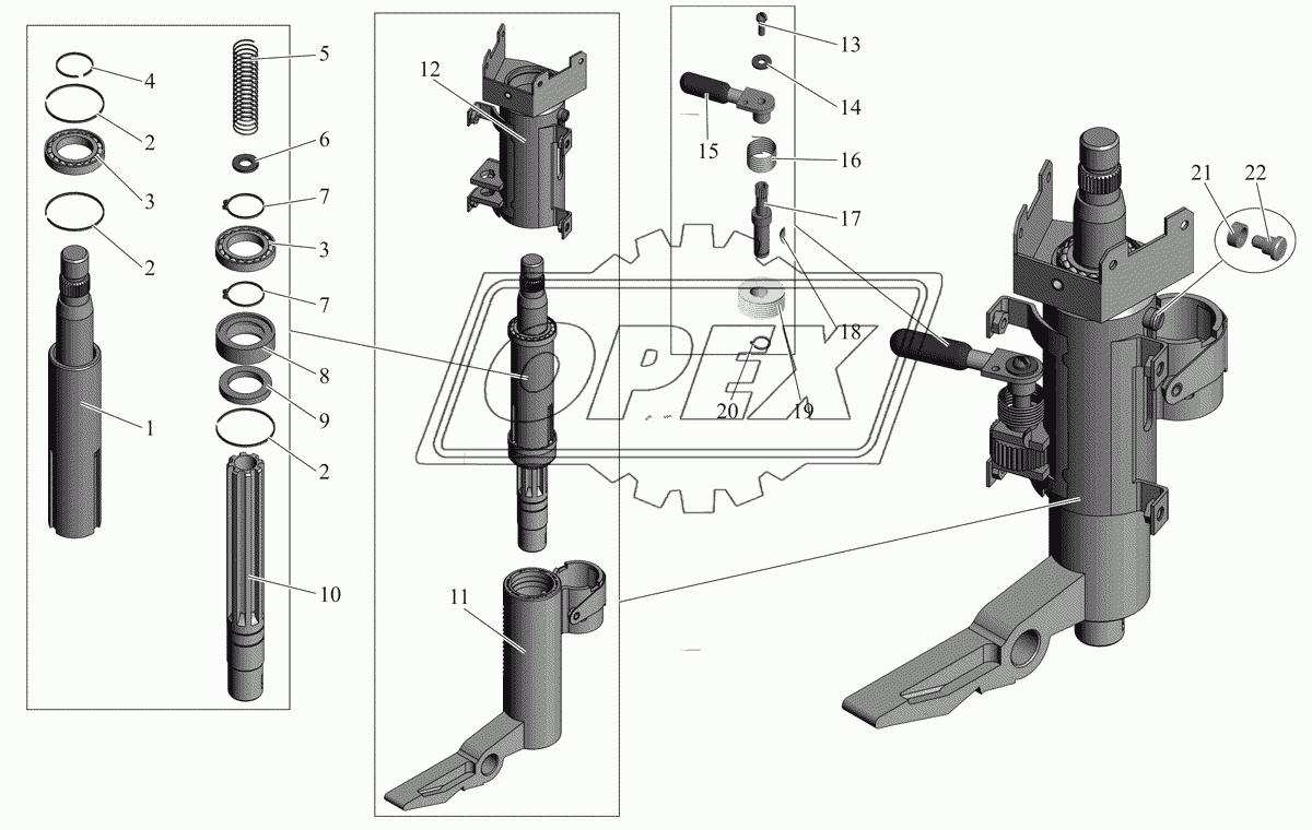 Колонка рулевая 64221-3444010