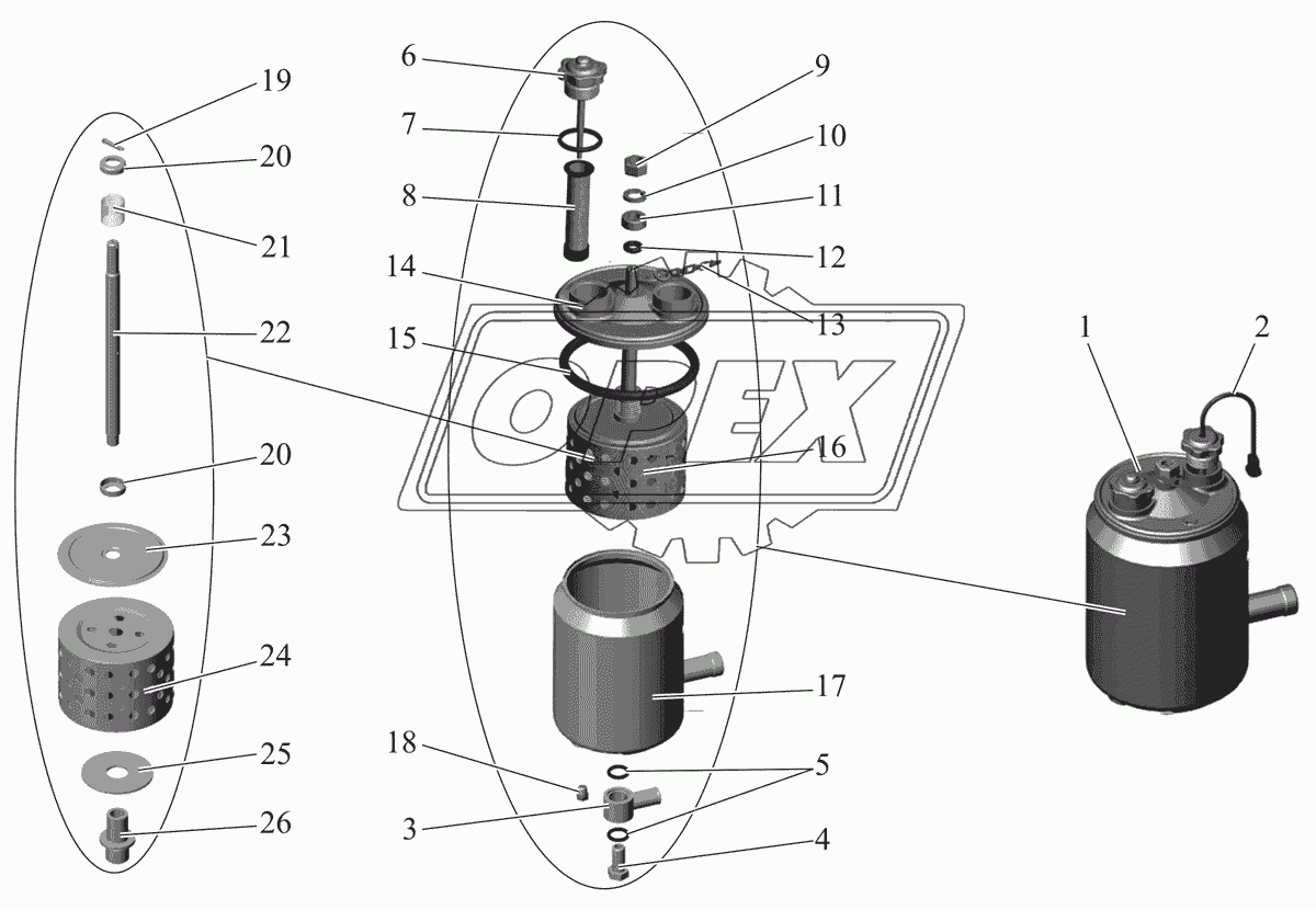 Бак масляный 101-3410008