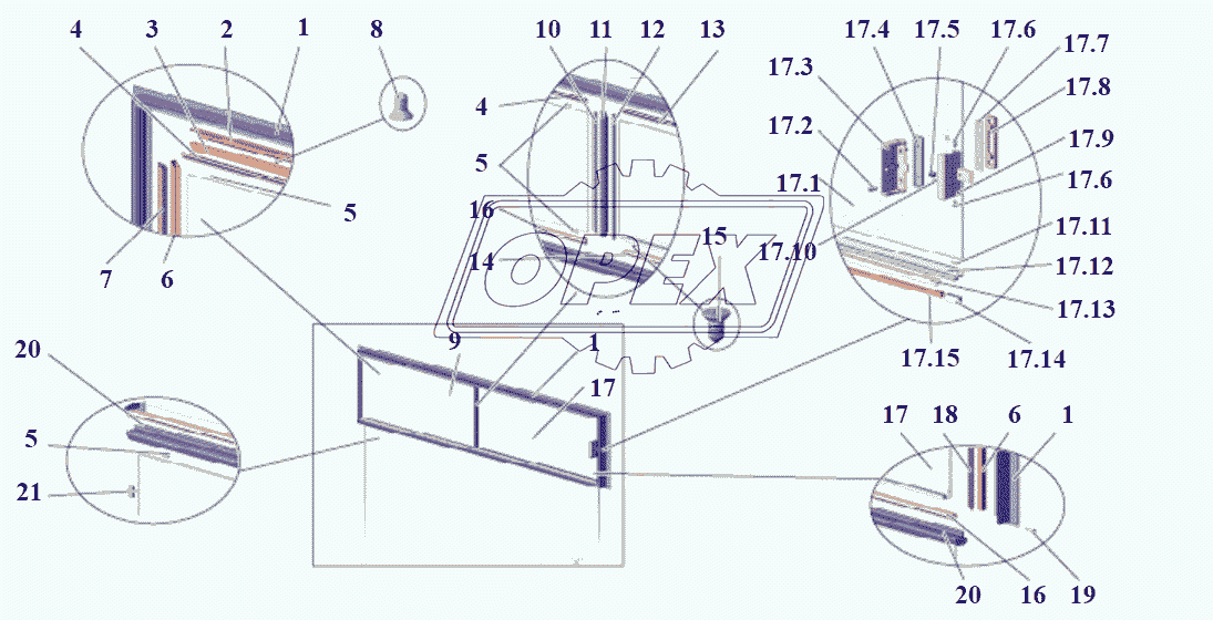 Установка раздвижной форточки