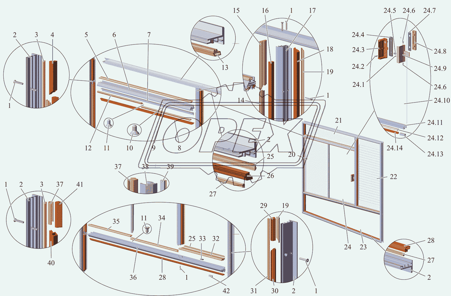 Окно водителя 203065-5403010