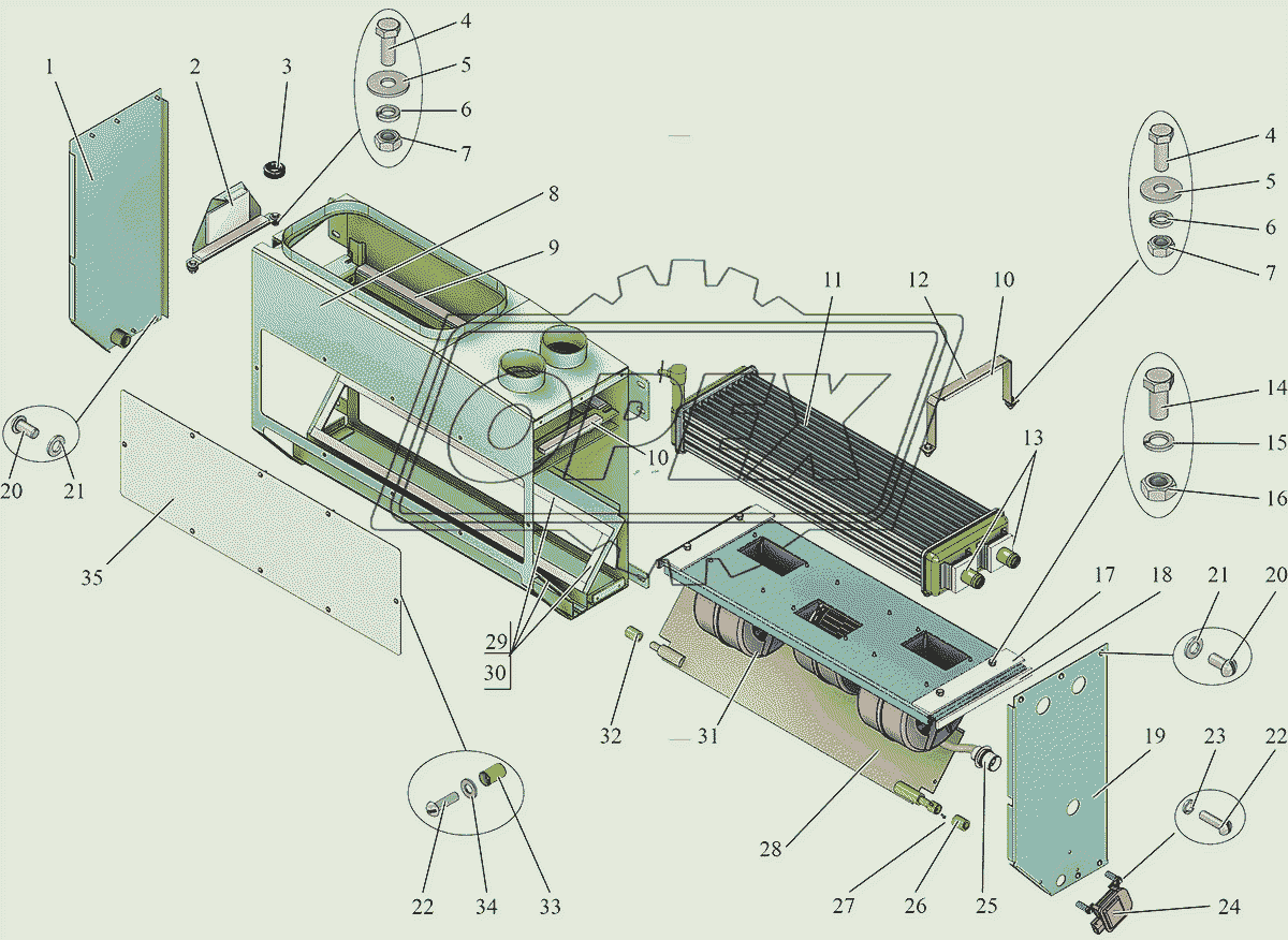 Фронтальный отопитель 103065-8101002