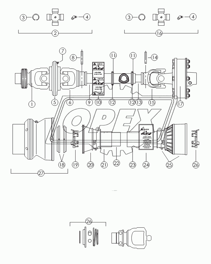 PTO DRIVELINE: 1-3/8