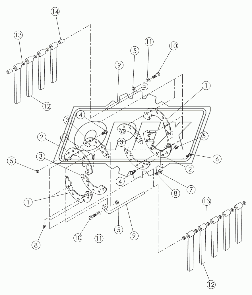 FLAILS ON №2 TUBE №52124