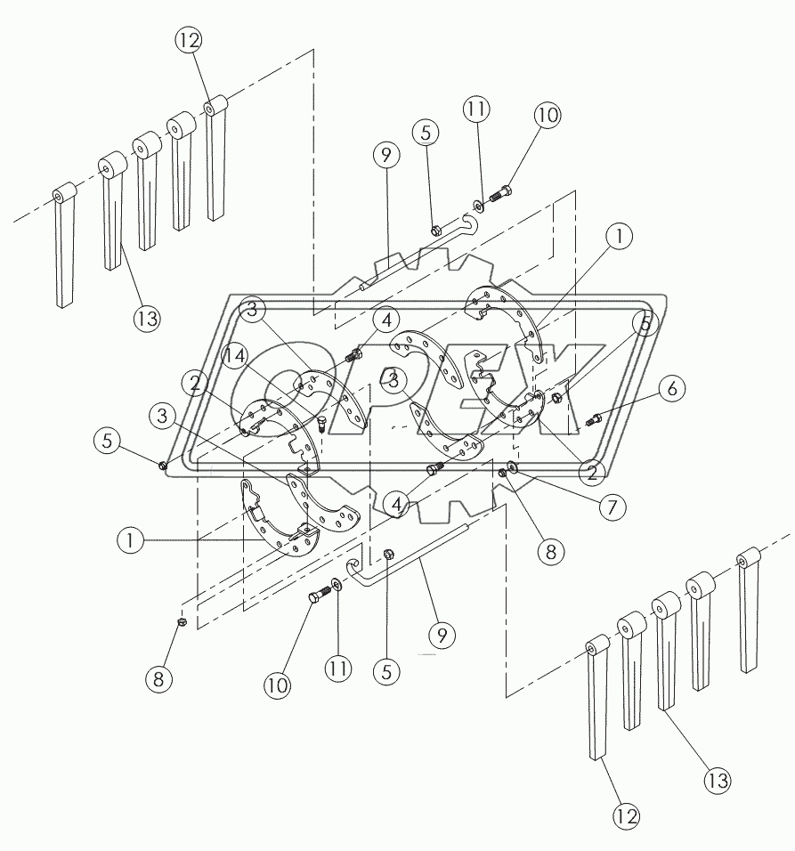 FLAILS ON №3 TUBE №52125