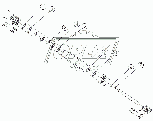 HYDRAULIC CYLINDER: 3X8 №58890