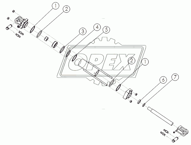 HYDRAULIC CYLINDER: 3X8 №58890