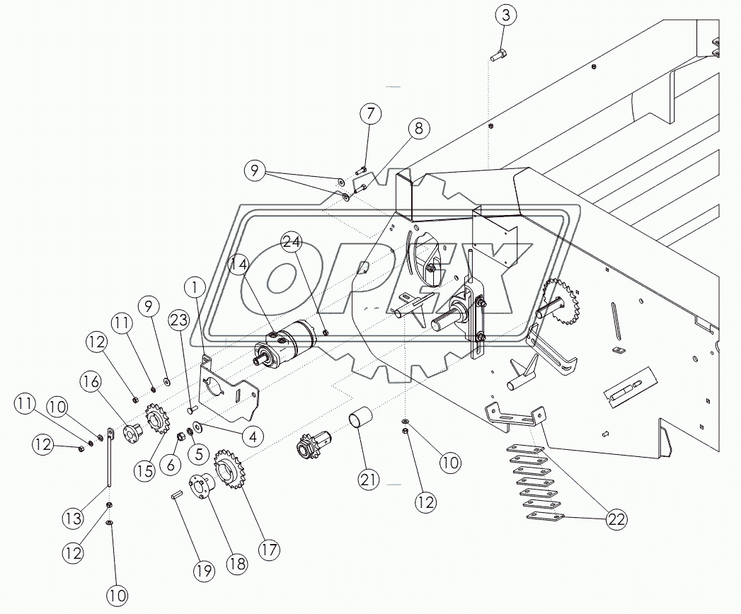 HYDRAULIC PADDLE DRIVE (OPTIONAL)