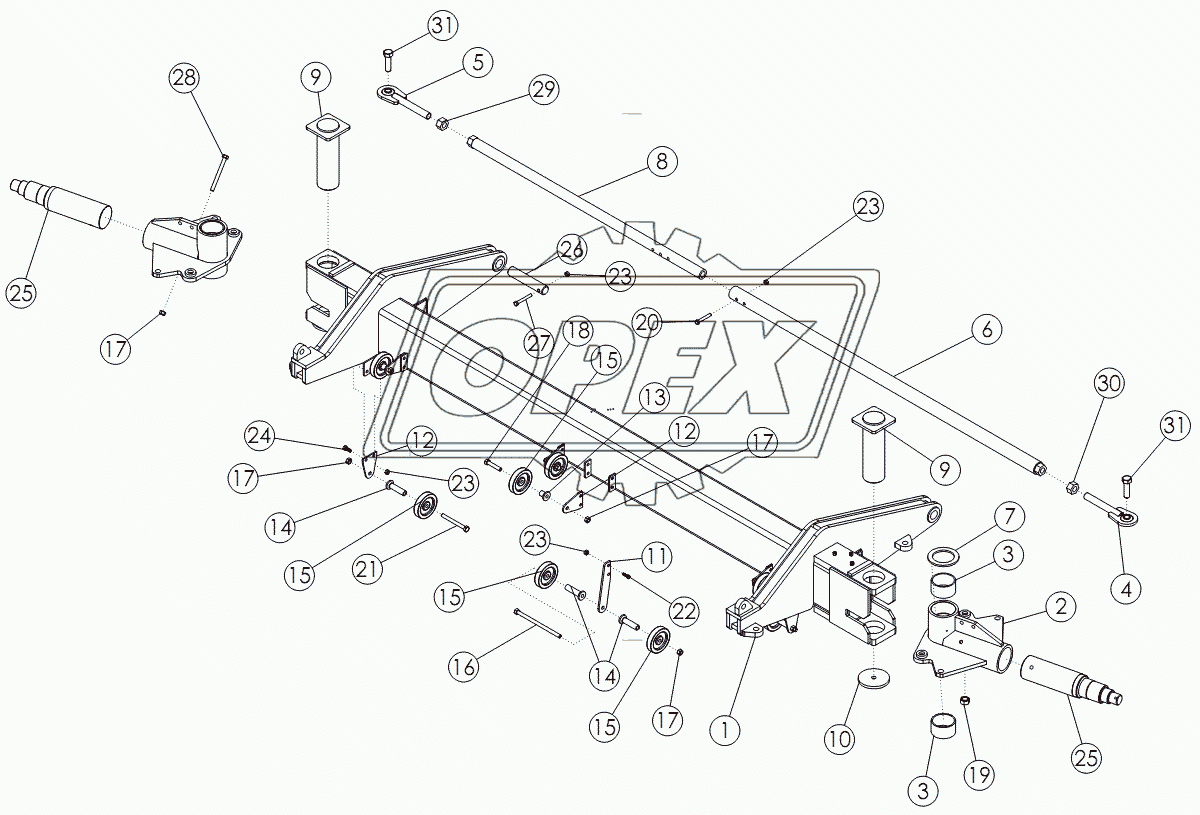 STEERABLE STRUT ASSEMBLY