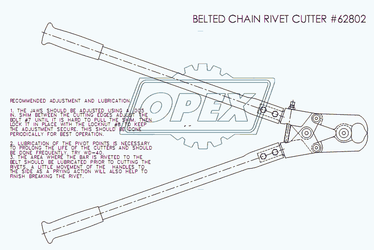 BELTED CHAIN RIVET CUTTER №62802