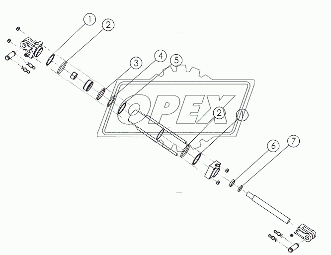 HYDRAULIC CYLINDER, 3X8 №58890