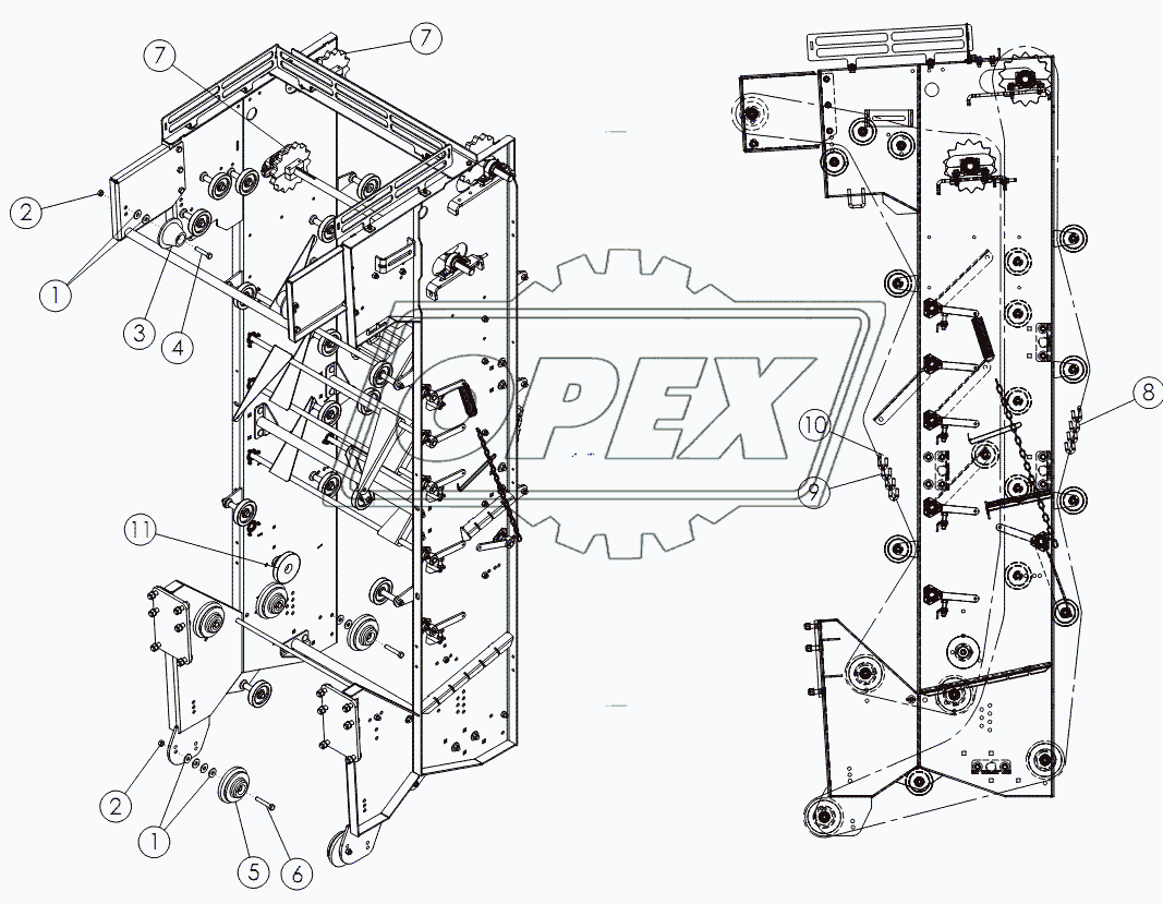 REAR SCRUB: HOOK CHAIN 2.38