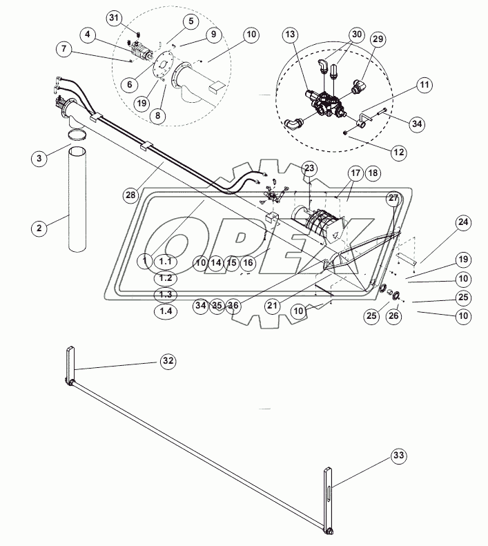 ASSY-AUGER AND HYDRAULICS (8