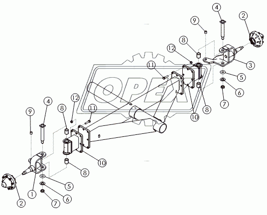 ASSY-AXLES FRONT