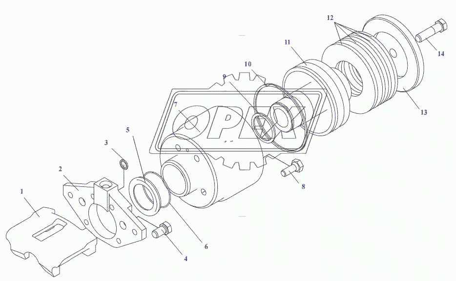 У35.615-35.510 Механизм тормозной