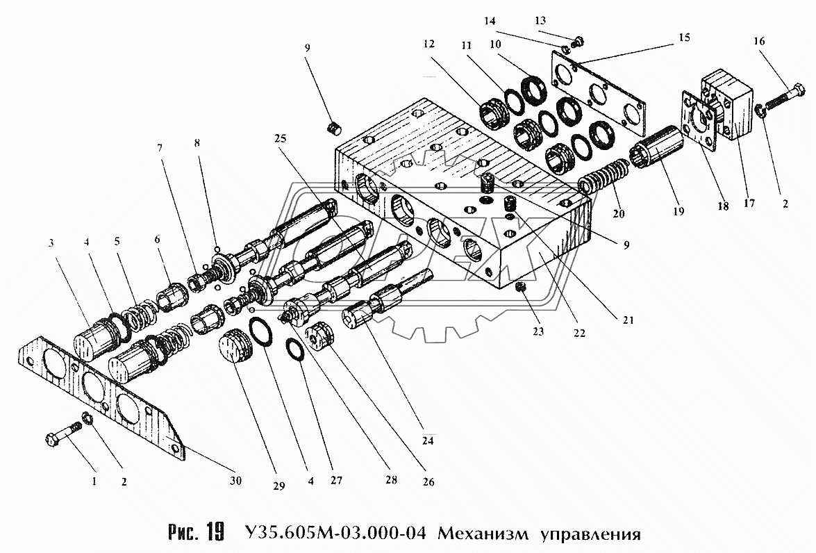 Механизм управления У35.605М-03.000-04