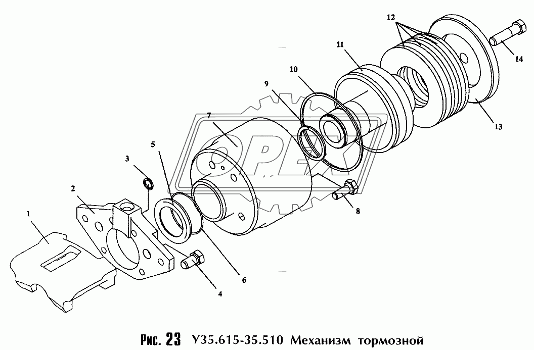 Механизм тормозной У35.615-35.510