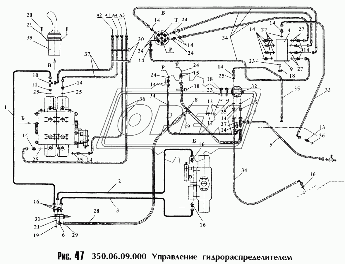 Управление гидрораспределителем 350.06.09.000