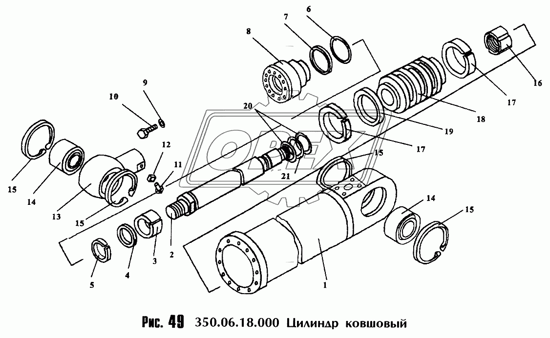 Цилиндр ковшовый 350.06.18.000