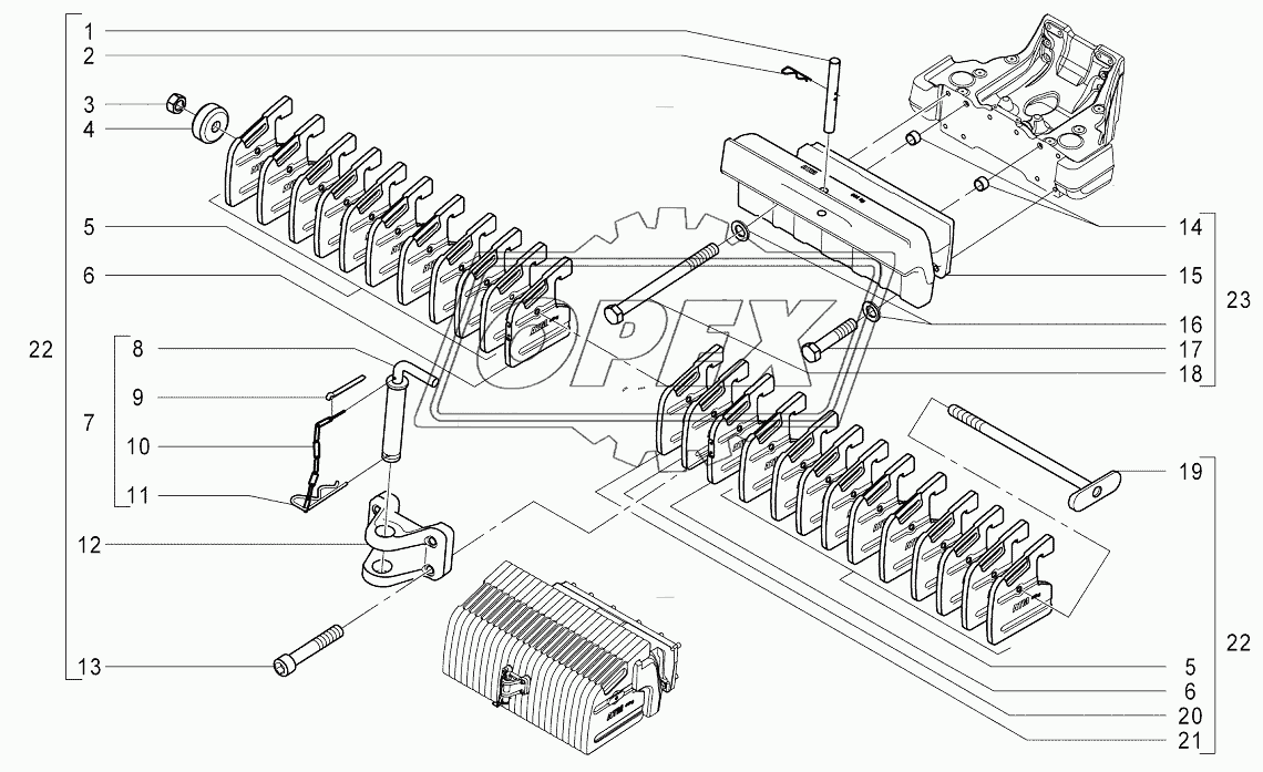 F201 Установка груза балластного