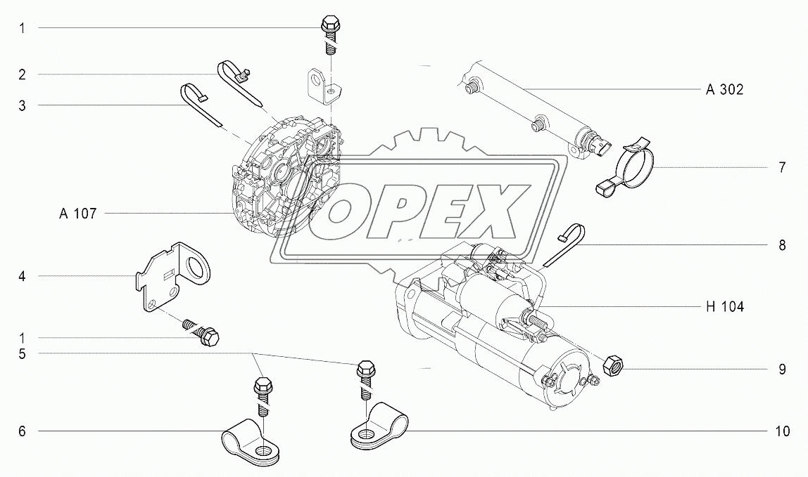 H107 Детали крепежа