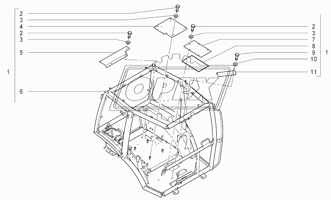 K002 Каркас кабины