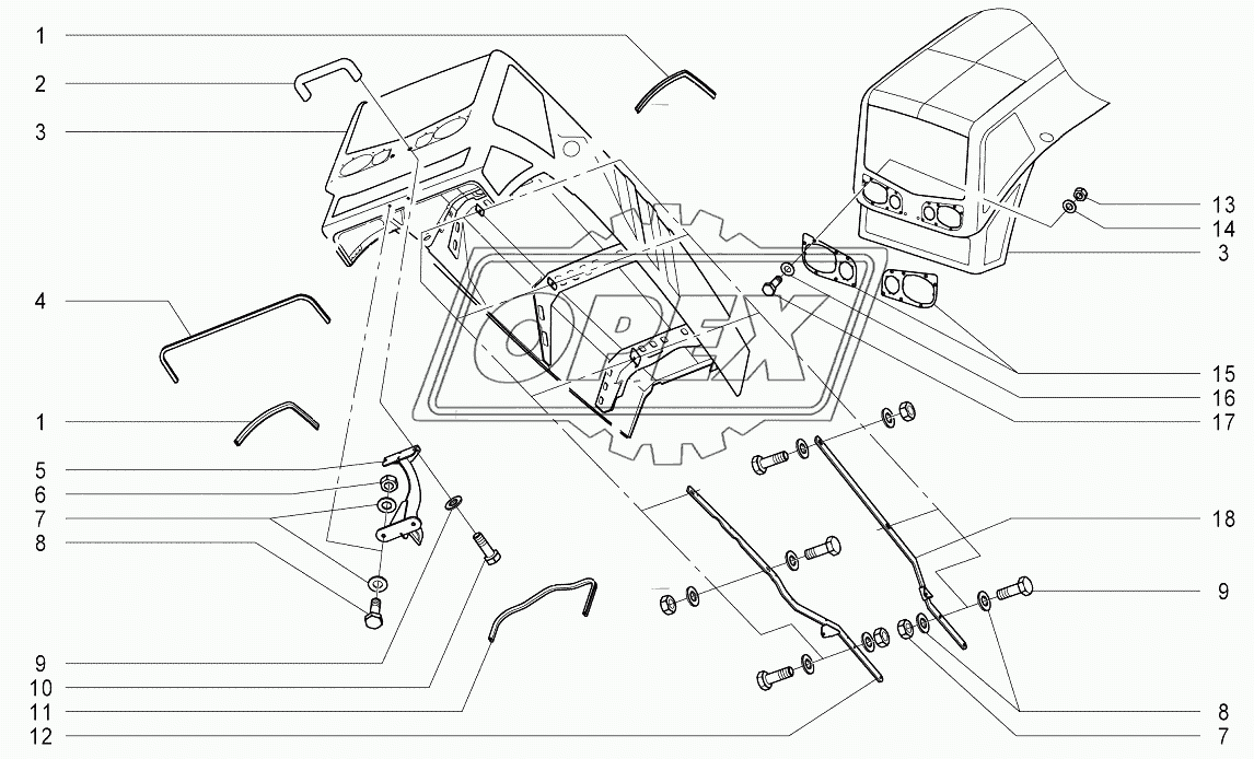 K402 Капот в сборе