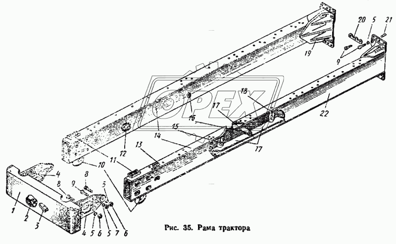 Рама трактора