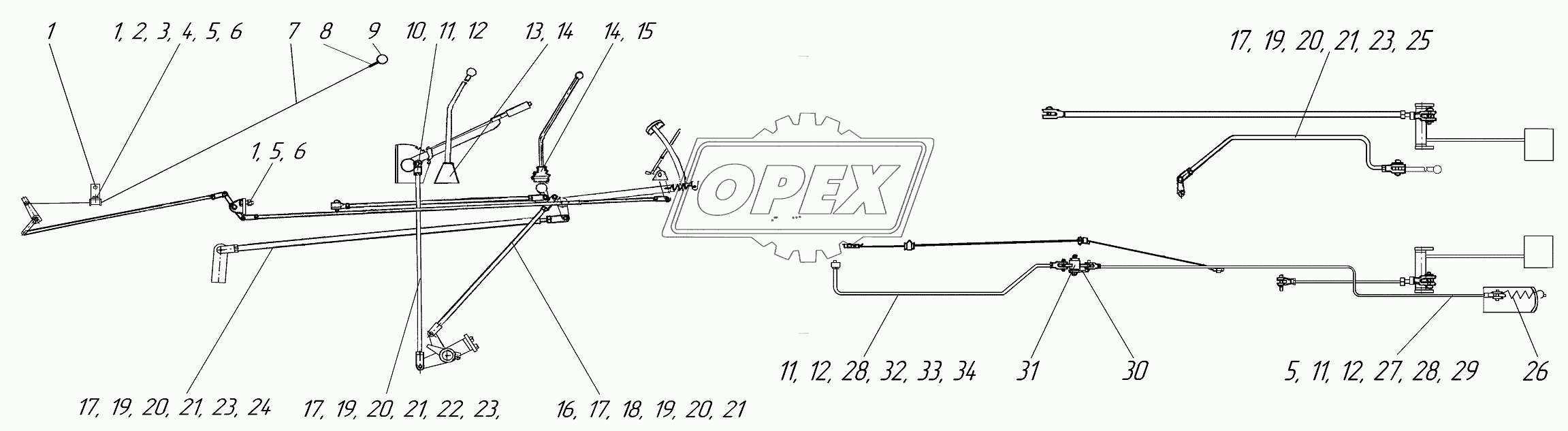 Тяги управления  258.08.00.00.000