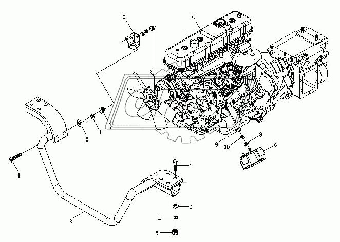 Подвеска двигателя 1065 1