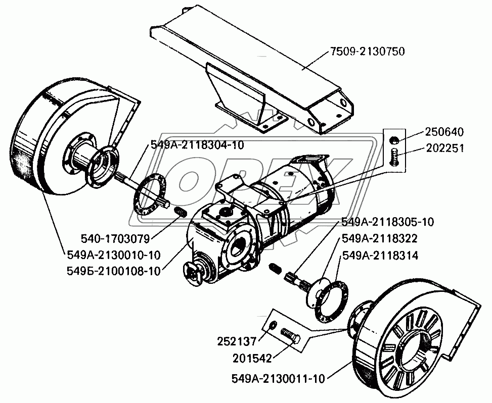 Установка вентиляторов электромотор-колеса и генератора-возбудителя на БелАЗ-7549е