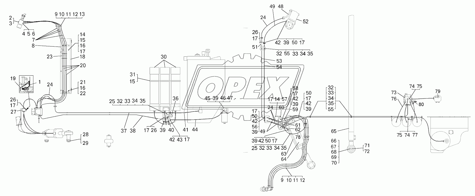 Трубопроводы рулевого управления (вид I), (75137-3400001)