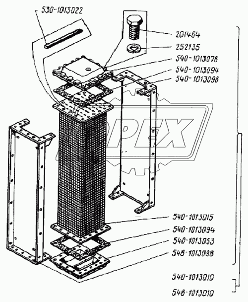 Дополнительный водяной радиатор