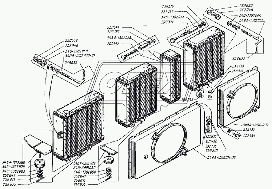 Подвеска радиаторов и кожухи вентиляторов 2